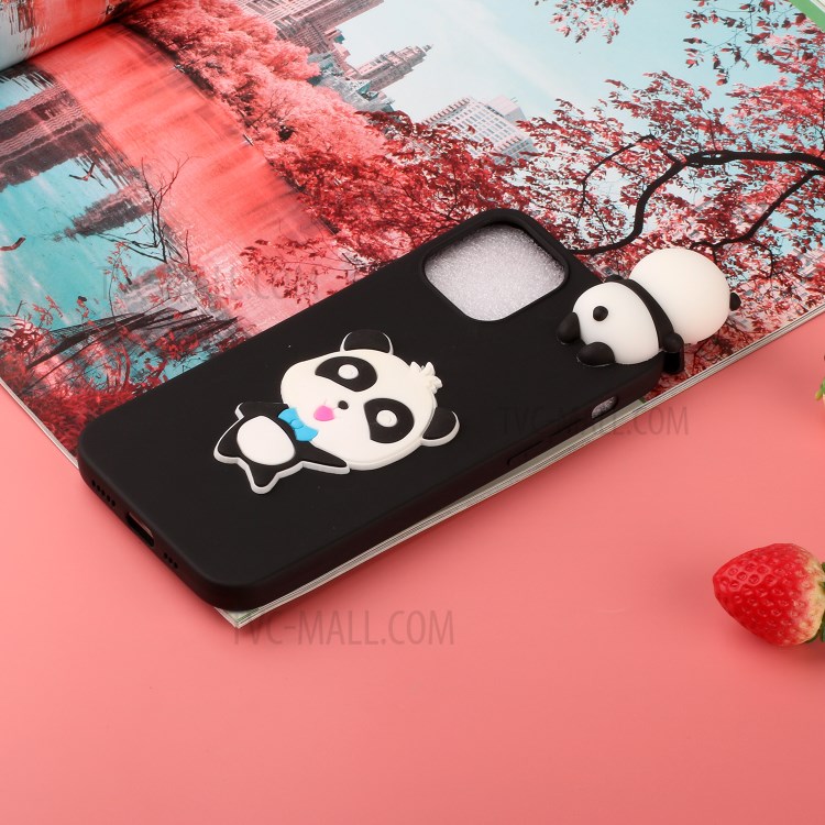 3D Pattern Printing Shell TPU Back Case for iPhone 12 5.4 inch - Hello Panda-5