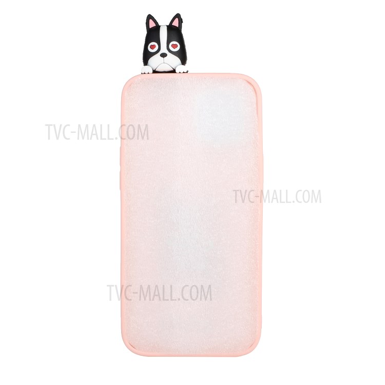 3D Pattern Printing Shell TPU Back Case for iPhone 12 mini - Dog-2