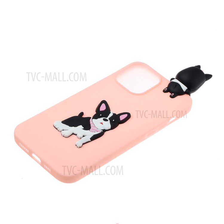 3D Pattern Printing Shell TPU Back Case for iPhone 12 mini - Dog-3