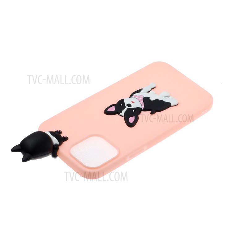3D Pattern Printing Shell TPU Back Case for iPhone 12 mini - Dog-4