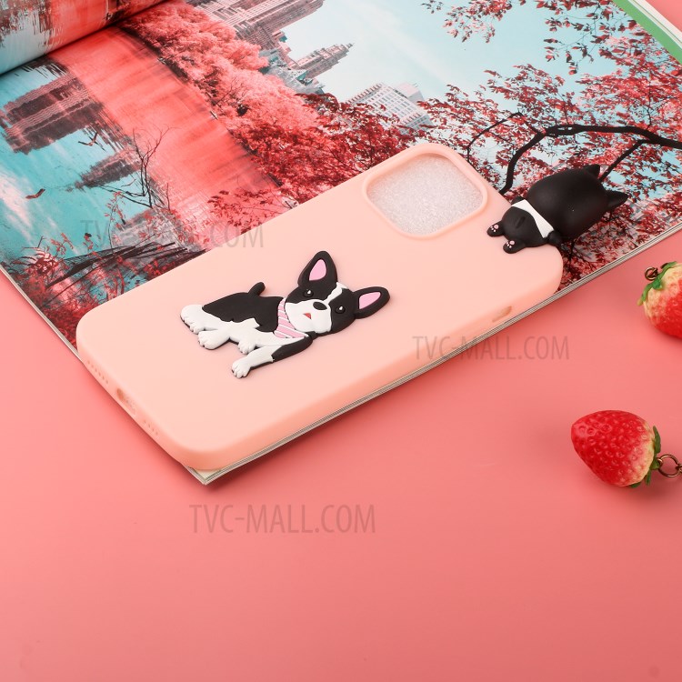 3D Pattern Printing Shell TPU Back Case for iPhone 12 mini - Dog-5
