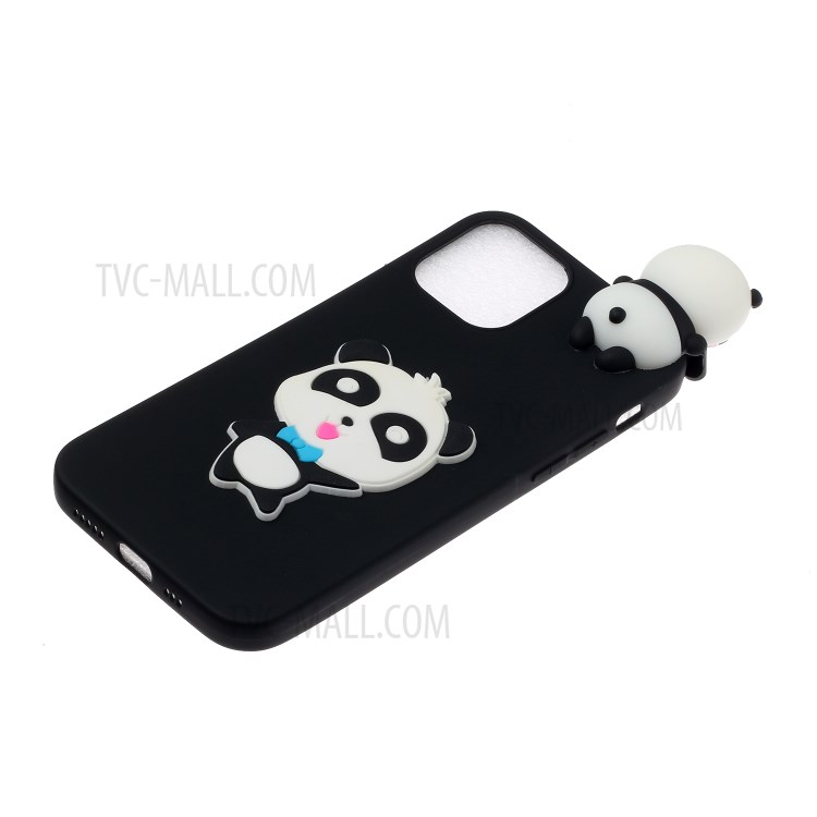 3D Pattern Printing Cover TPU Back Case for iPhone 12 Pro Max 6.7 inch - Hello Panda-3