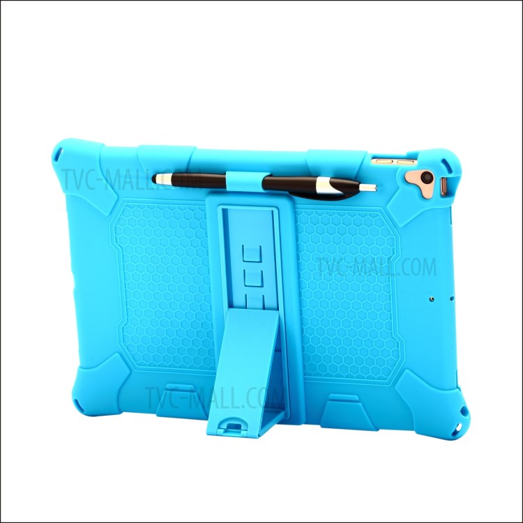 With Hanging Rope Kickstand PC + Silicone Cover for iPad 10.2 (2019)/iPad Air 10.5 inch (2019) - Baby Blue-4