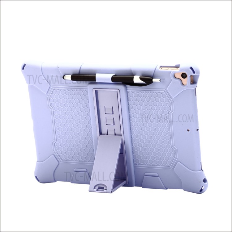 With Hanging Rope Kickstand PC + Silicone Cover for iPad 10.2 (2019)/iPad Air 10.5 inch (2019) - Purple-5