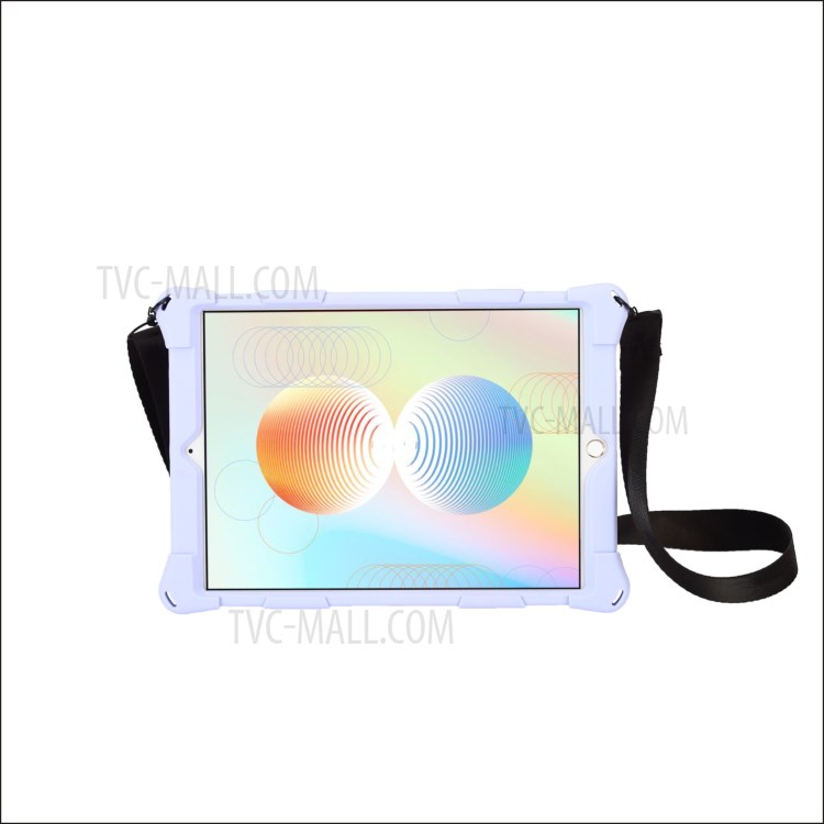 With Hanging Rope Kickstand PC + Silicone Cover for iPad 10.2 (2019)/iPad Air 10.5 inch (2019) - Purple-6