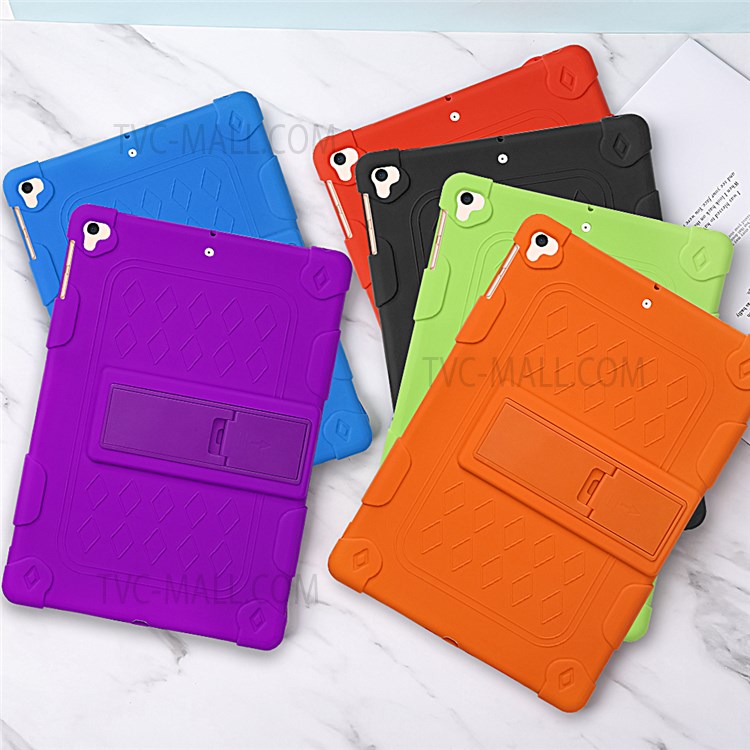 With Hanging Rope Kickstand PC + Silicone Cover for iPad 10.2 (2019)/iPad Air 10.5 inch (2019) - Purple-3