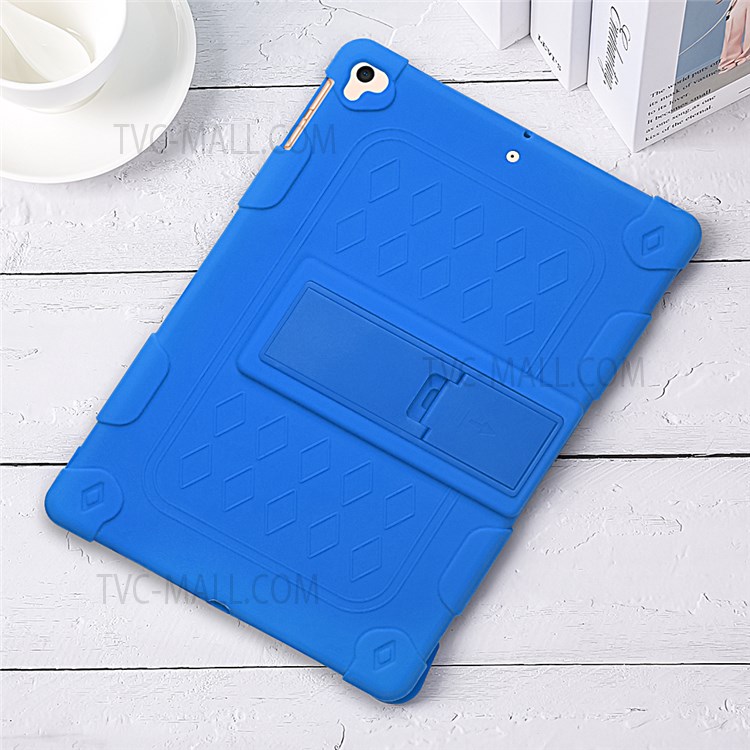 With Hanging Rope Kickstand PC + Silicone Cover for iPad 10.2 (2019)/iPad Air 10.5 inch (2019) - Fluorescent Green-4