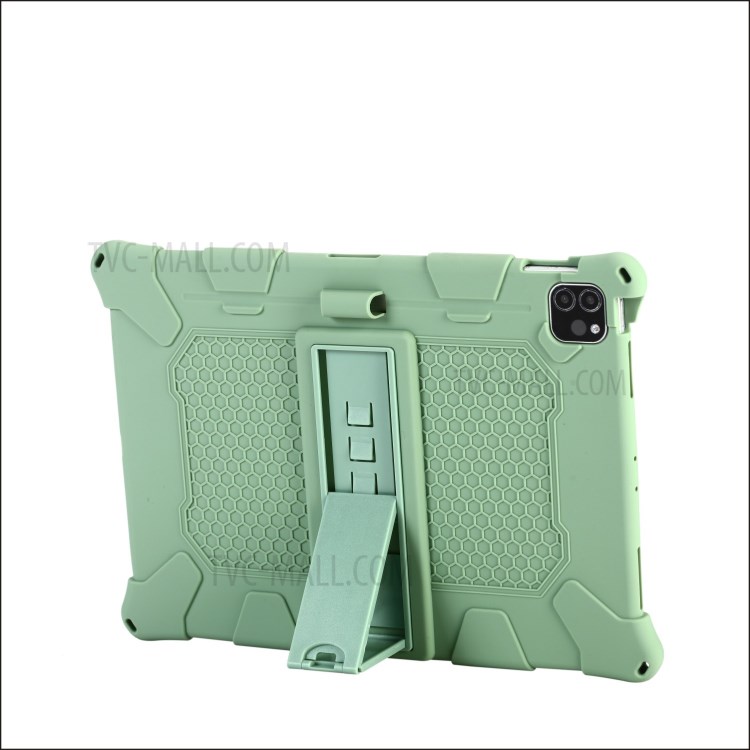 With Kickstand and Hanging Rope PC + Silicone Case for iPad Pro 11-inch (2020)/(2018) - Green-4