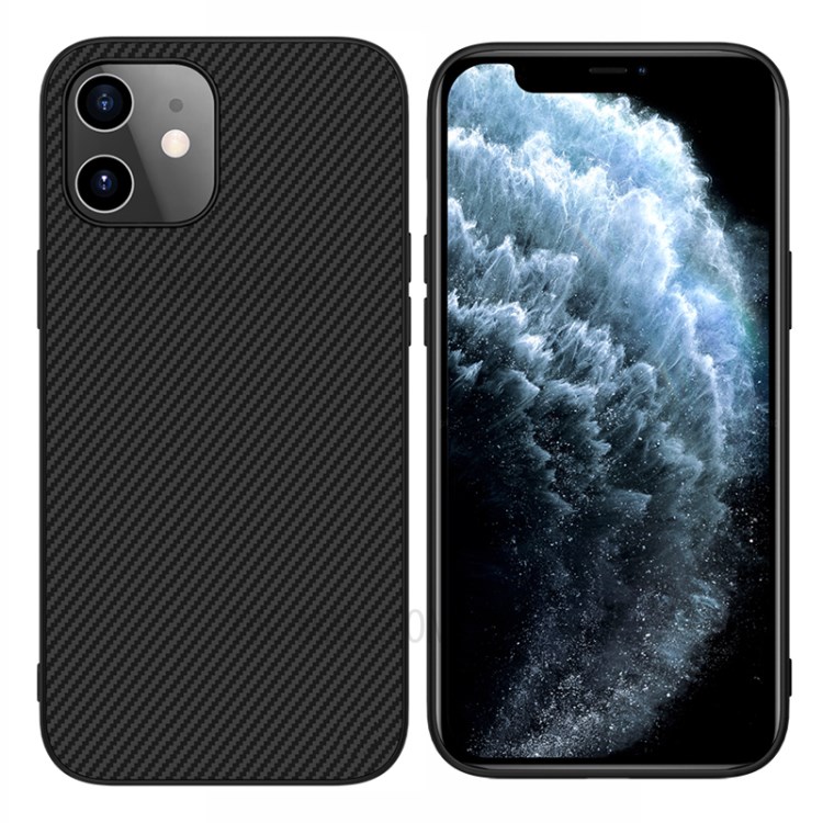 NILLKIN Synthetic Fiber Protector Hard Case Built-in Iron Sheet for iPhone 12 mini