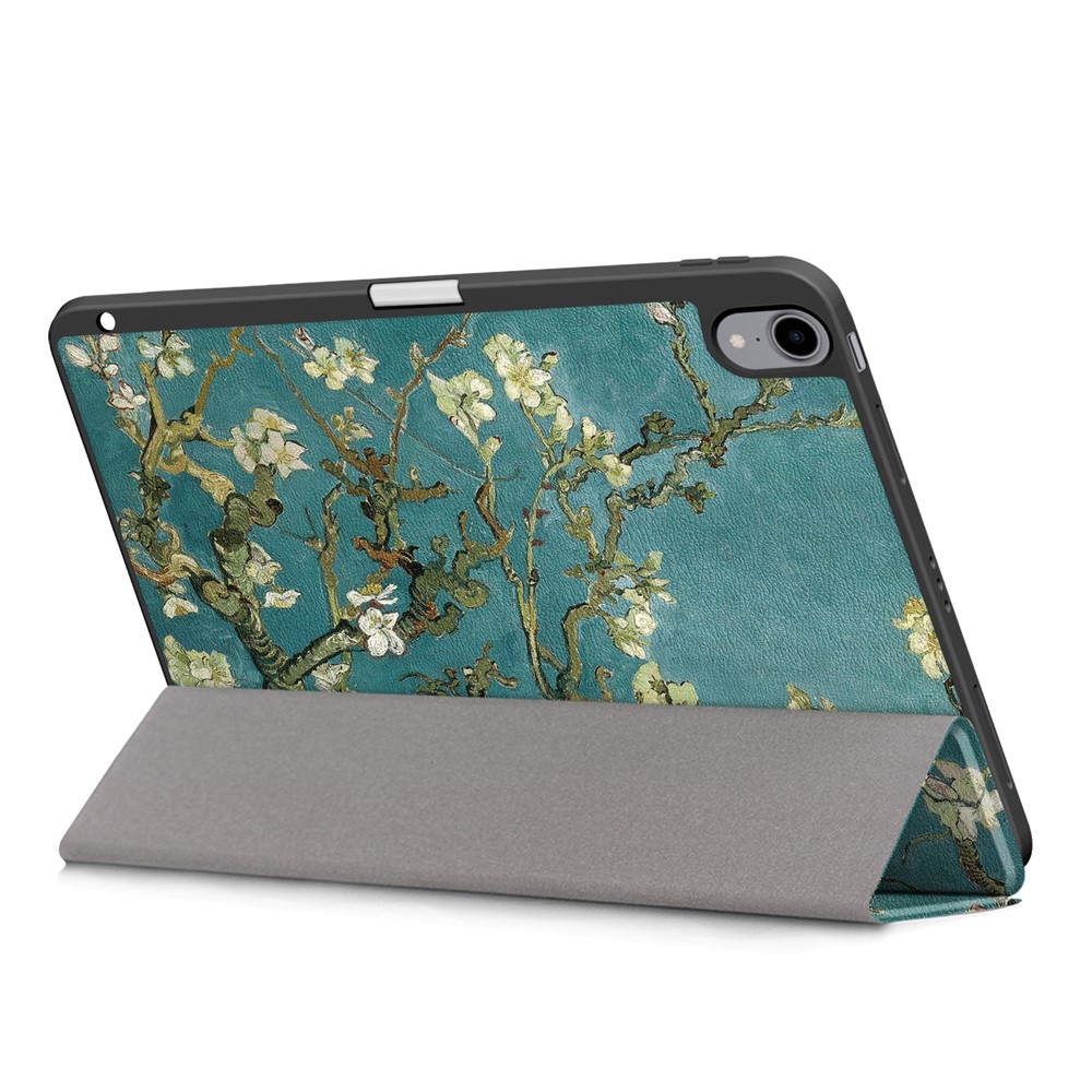 Motif D'impression Cuir PU Trois Plis Avec Couvercle De La Tablette De La Fente De La Plume Pour L'air De Pomme IPAD (2020) / Ipad Air 4 / Ipad Air (4ème Génération) - Wintersweet-11