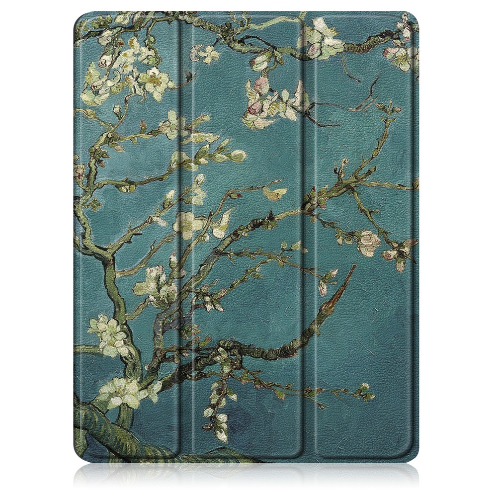 Motif D'impression Cuir PU Trois Plis Avec Couvercle De La Tablette De La Fente De La Plume Pour L'air De Pomme IPAD (2020) / Ipad Air 4 / Ipad Air (4ème Génération) - Wintersweet-2
