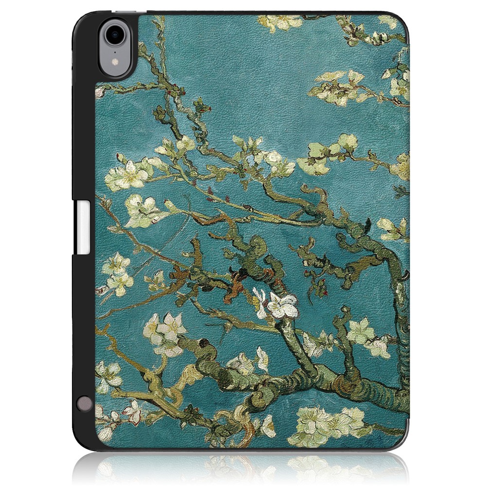 Motif D'impression Cuir PU Trois Plis Avec Couvercle De La Tablette De La Fente De La Plume Pour L'air De Pomme IPAD (2020) / Ipad Air 4 / Ipad Air (4ème Génération) - Wintersweet-3