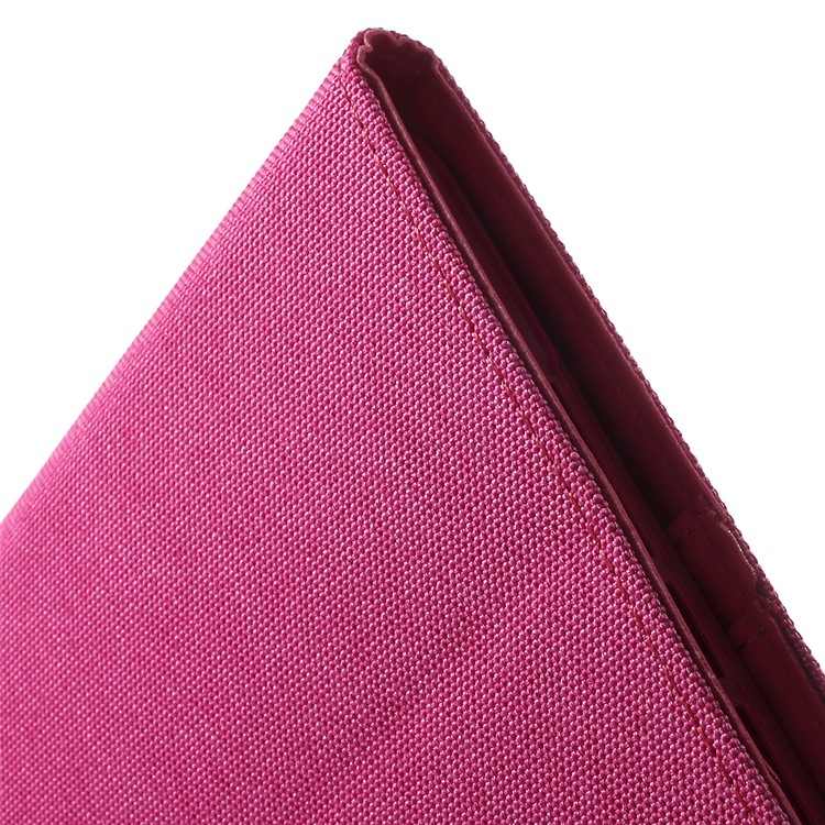 MERCURY GOOSPERY Canvas Leather Wallet Case for iPad Mini 3/2/1 - Rose-10