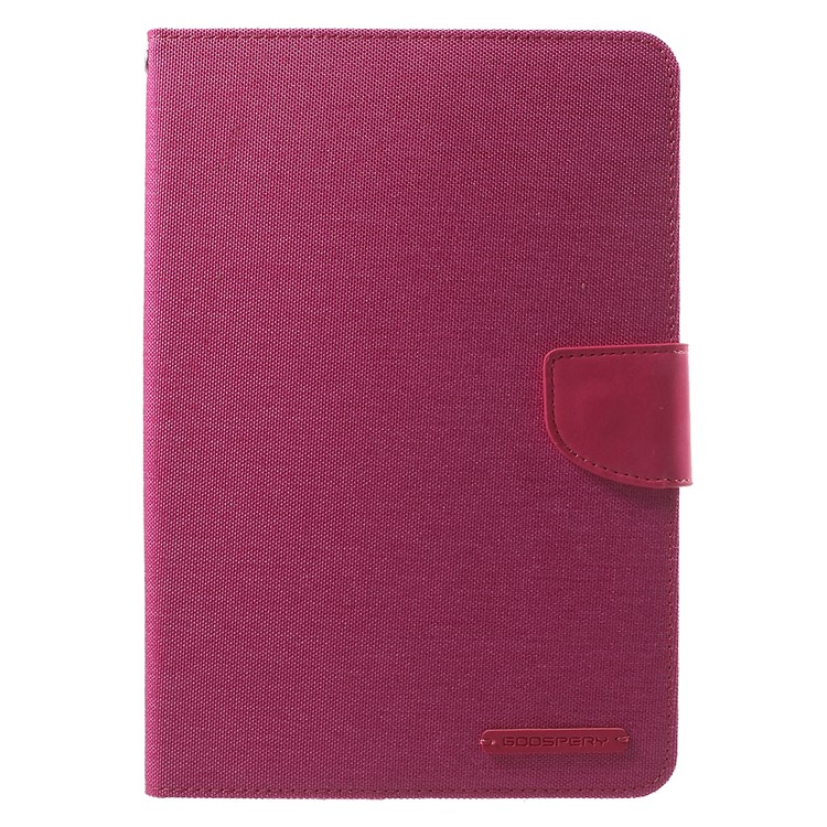 MERCURY GOOSPERY Canvas Leather Wallet Case for iPad Mini 3/2/1 - Rose-2