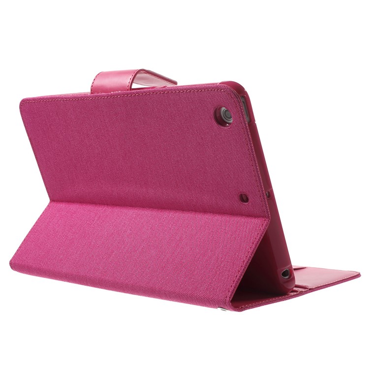 MERCURY GOOSPERY Canvas Leather Wallet Case for iPad Mini 3/2/1 - Rose-5
