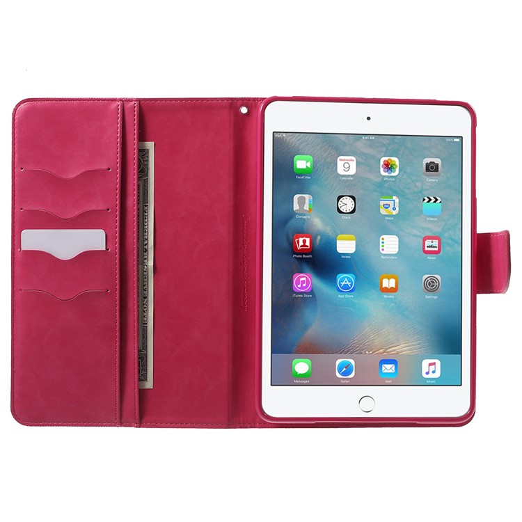 MERCURY GOOSPERY Canvas Leather Wallet Case for iPad Mini 3/2/1 - Rose-6