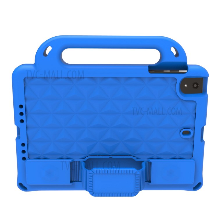 Rhombus Style EVA Case with Shoulder Strap for iPad Mini (2019) 7.9 inch/4/3/2/1 - Blue-1