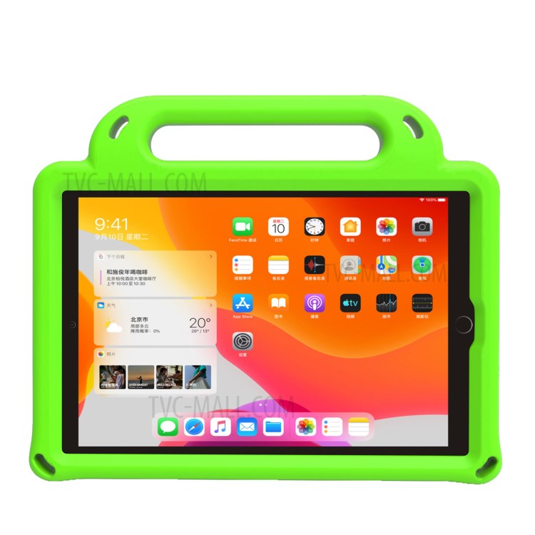 Rhombus Style EVA Case with Shoulder Strap for iPad Mini (2019) 7.9 inch/4/3/2/1 - Green-2