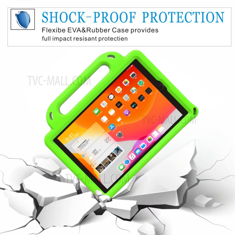 Rhombus Style EVA Case with Shoulder Strap for iPad Mini (2019) 7.9 inch/4/3/2/1 - Green-3