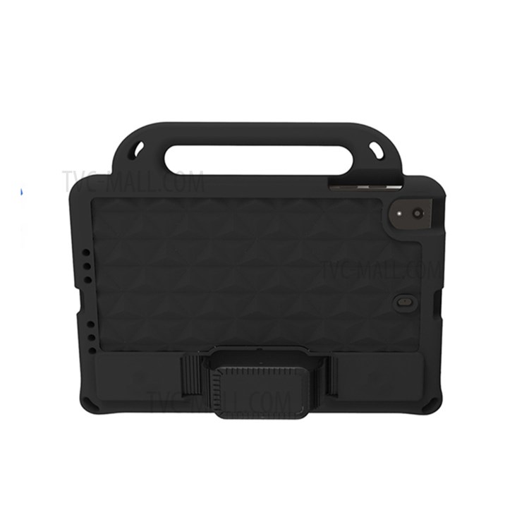 Rhombus Style EVA Case with Shoulder Strap for iPad Mini (2019) 7.9 inch/4/3/2/1 - Black-1