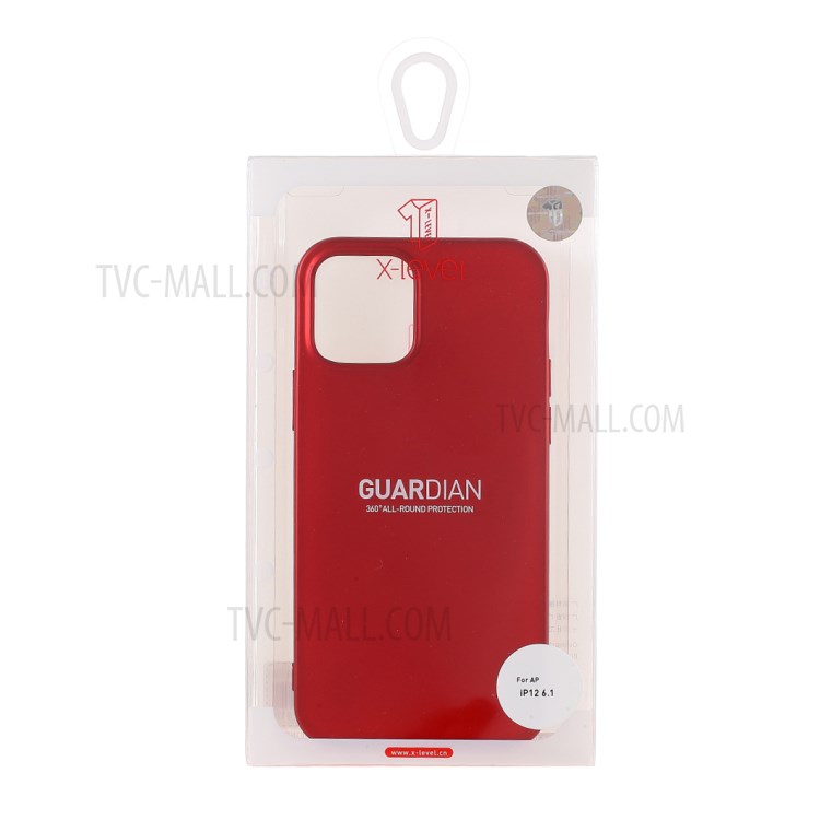 X-LEVEL Guardian Series Soft Matte TPU Mobile Phone Case Cover for iPhone 12 mini - Red-7