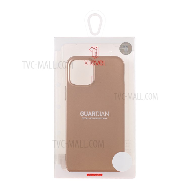 X-LEVEL Guardian Series Soft Matte TPU Mobile Phone Case Cover for iPhone 12 mini - Gold-7