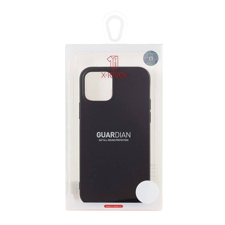 X-level Guardian Series Soft Matte TPU Mobiltelefongehäuse Für Iphone 12 Pro/12 - Schwarz