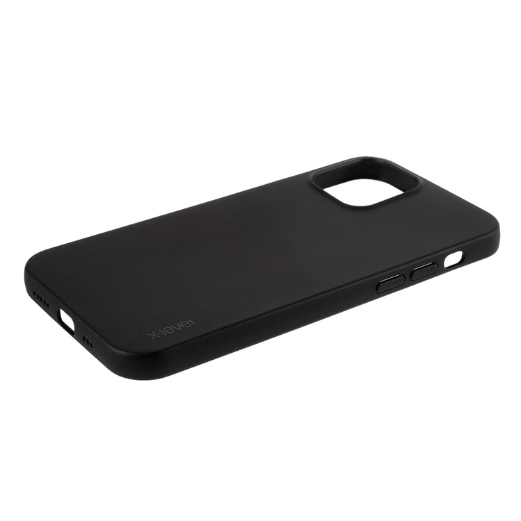 Série de Guarda de Nível x Soft Matte TPU Celular Caixa Para Iphone 12 Pro/12 - Preto