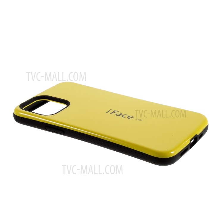 IFACE MALL PC + TPU Hybrid Case Accessory Glossy Shell for iPhone 12 mini - Yellow-5