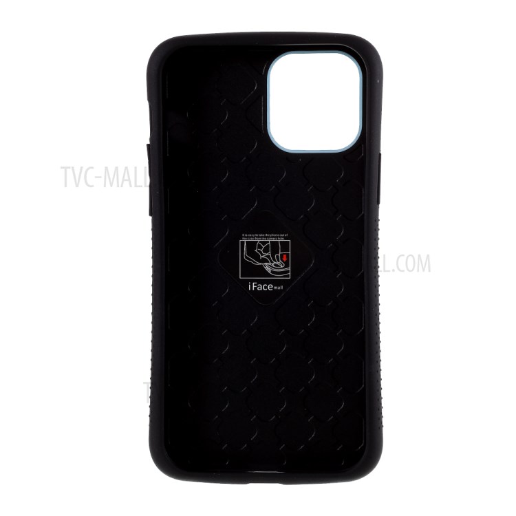 IFACE MALL PC + TPU Hybrid Case Accessory Glossy Cover for iPhone 12 Pro Max 6.7 inch - Dark Blue-2