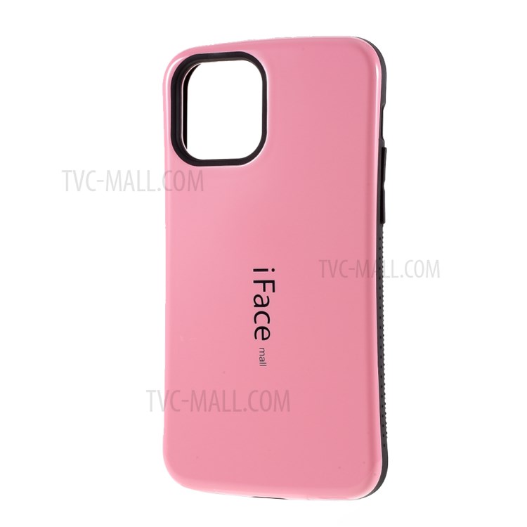 IFACE MALL PC + TPU Hybrid Case Accessory Glossy Cover for iPhone 12 Pro Max 6.7 inch - Pink-3