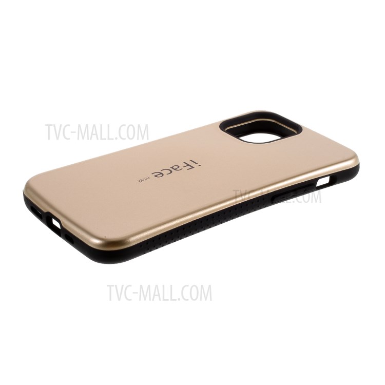 IFACE MALL PC + TPU Hybrid Case Accessory Glossy Cover for iPhone 12 Pro Max 6.7 inch - Gold-4