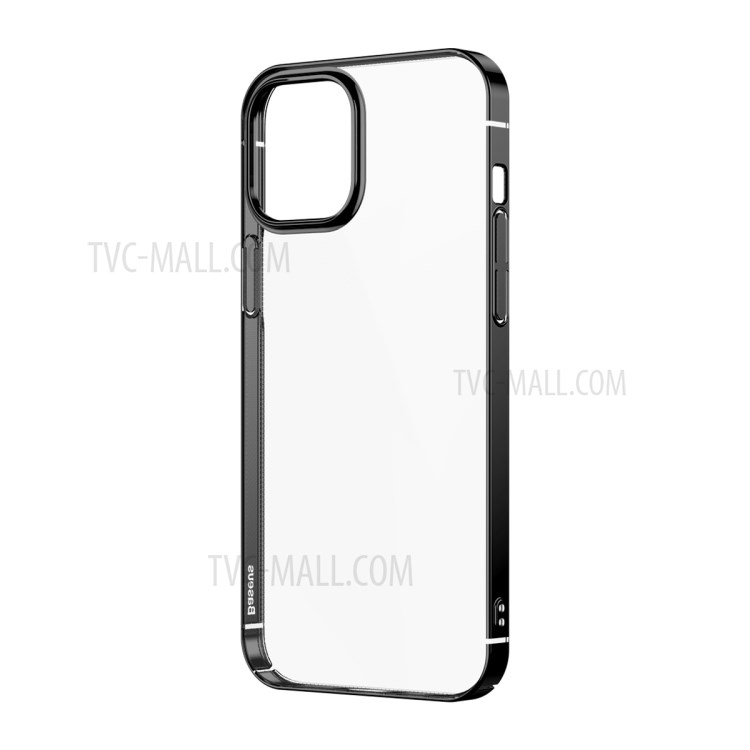 BASEUS Glitter Series Plating Hard PC Protective Phone Case for iPhone 12 Pro Max 6.7 inch - Black-10