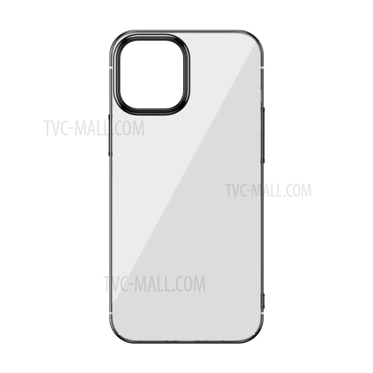 BASEUS Glitter Series Plating Hard PC Protective Phone Case for iPhone 12 Pro Max 6.7 inch - Black-8
