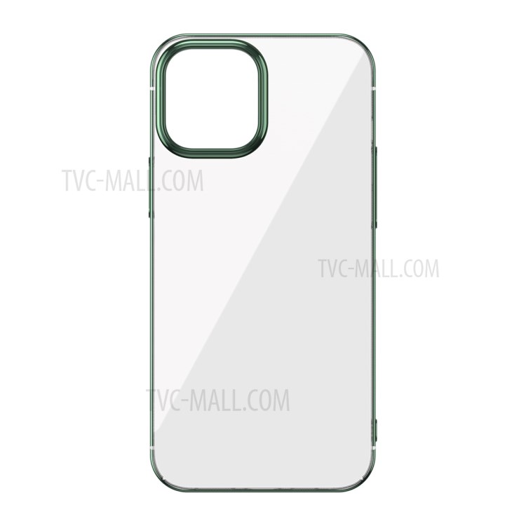 BASEUS Glitter Series Plating Hard PC Protective Phone Case for iPhone 12 Pro Max 6.7 inch - Midnight Green-8