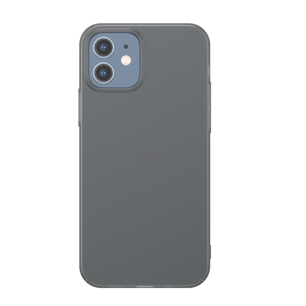 BASEUS Comfort Series Ultra-thin Matte PP Back Shell for iPhone 12 5.4 inch - Transparent Black-1