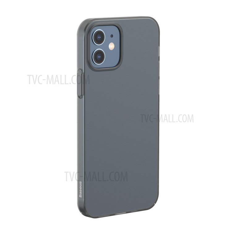 BASEUS Comfort Series Ultra-thin Matte PP Back Shell for iPhone 12 5.4 inch - Transparent Black-12