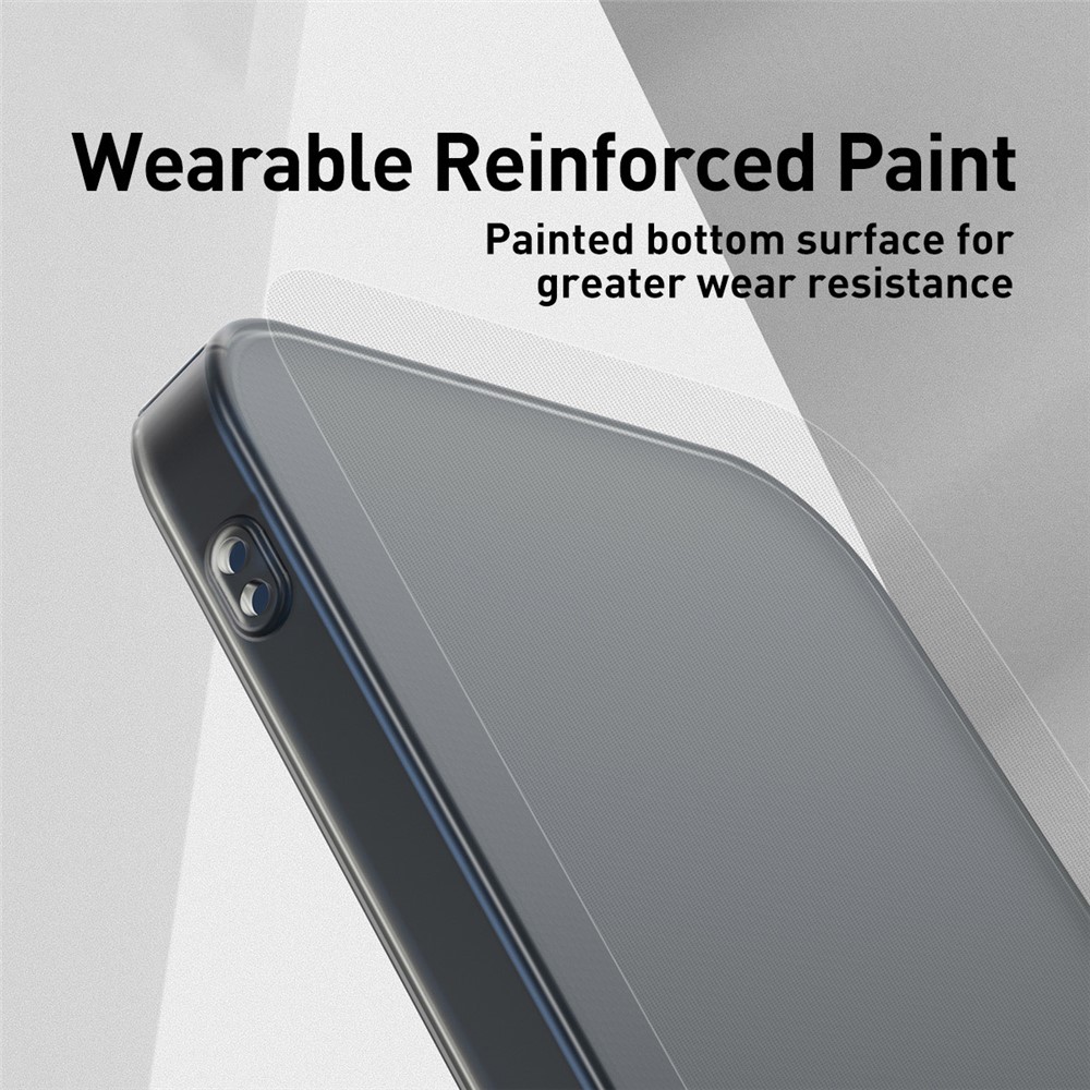 BASEUS Comfort Series Ultra-thin Matte PP Back Shell for iPhone 12 5.4 inch - Transparent Black-5