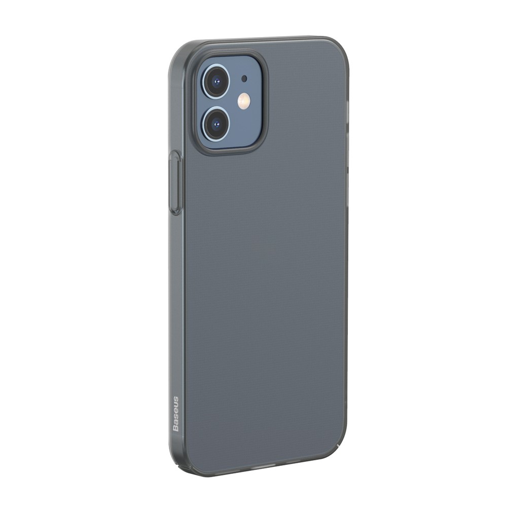 BASEUS Comfort Series Ultra-thin Matte PP Back Shell for iPhone 12 5.4 inch - Transparent Black-8