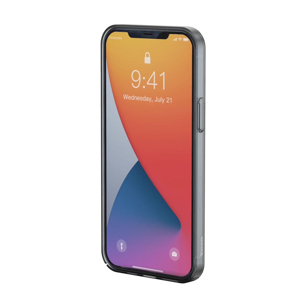 BASEUS Comfort Series Ultra-thin Matte PP Back Shell for iPhone 12 5.4 inch - Transparent Black-9