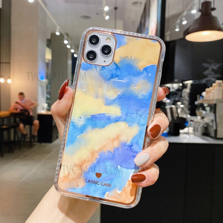 Painting Style IMD TPU Phone Case Stylish Cover for iPhone 12 Pro Max 6.7 inch - Style F-1
