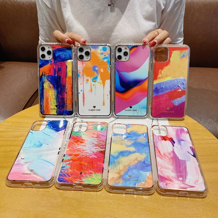 Painting Style IMD TPU Phone Cover for iPhone 12 mini - Style A-4