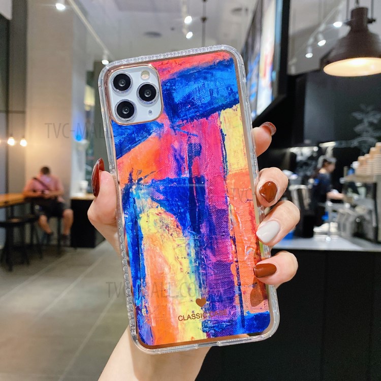 Painting Style IMD TPU Phone Case for iPhone 12 Pro/12 - Style G-1