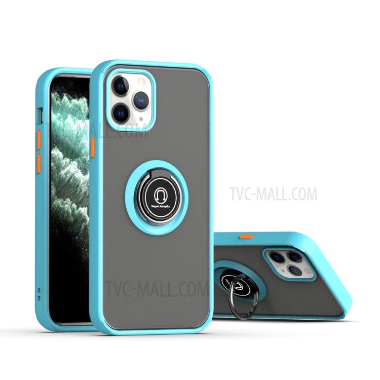 Shop Heng Series With Kickstand Tpu Pc Hybrid Cover For Iphone 12 Pro Max 6 7 Inch Sky Blue Black From China Tvc Mall Com
