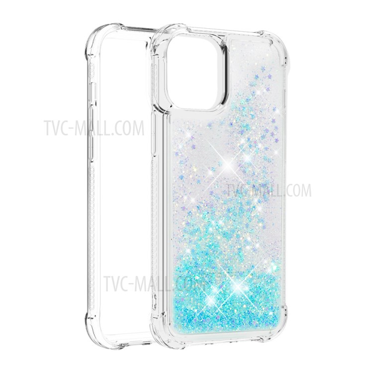 TPU Quicksand Style Cover for iPhone 12 Pro Max 6.7 inch - Baby Blue-3