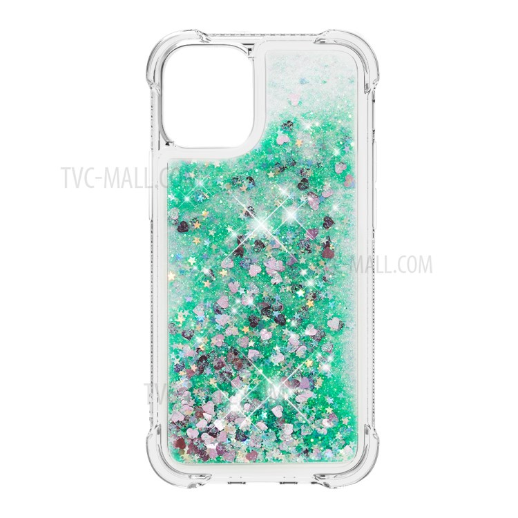 TPU Quicksand Inside Cover for iPhone 12 Pro/12 - Green-2