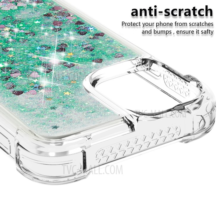 TPU Quicksand Inside Cover for iPhone 12 Pro/12 - Green-4