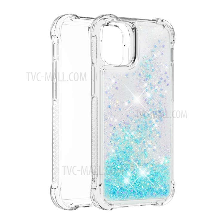 TPU Quicksand Inside Cover for iPhone 12 Pro/12 - Baby Blue-3