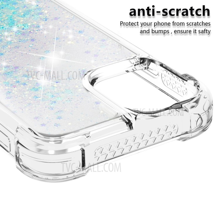 TPU Quicksand Inside Cover for iPhone 12 Pro/12 - Baby Blue-4