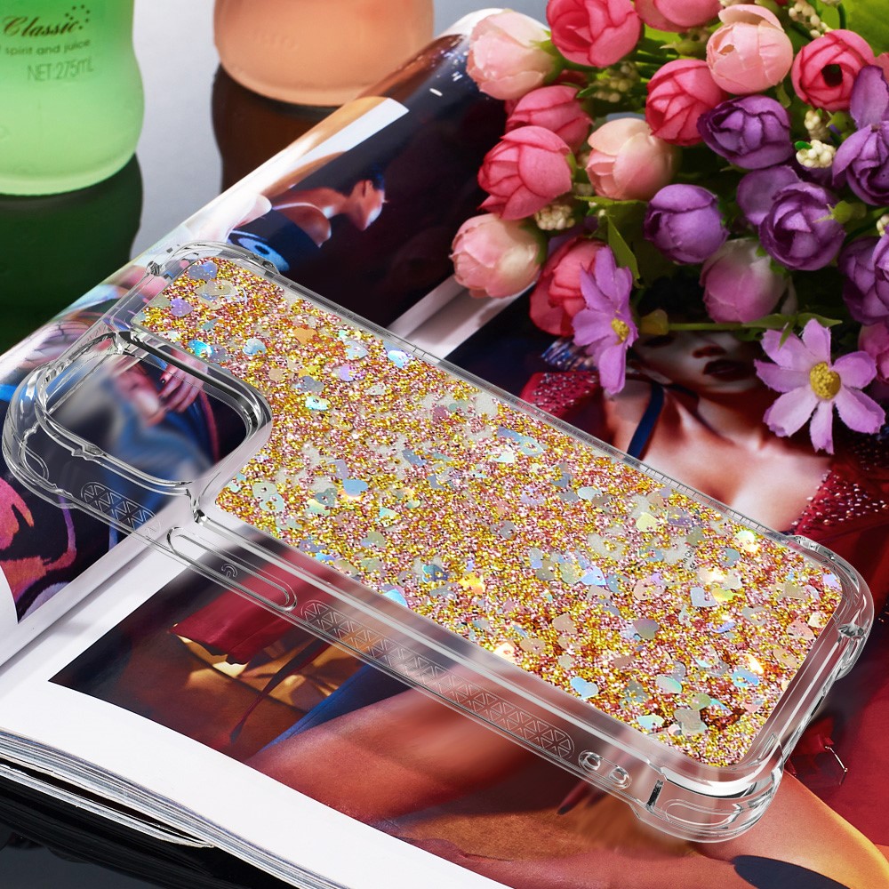 TPU Quicksand Inside Cover for iPhone 12 Pro/12 - Gold-7